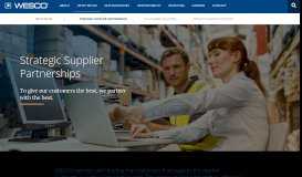
							         Strategic Supplier Partnerships - WESCO International, Inc.								  
							    