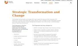 
							         Strategic Transformation and Change Programme | Teesside University								  
							    