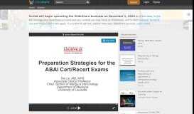 
							         Strategies for the ABAI Exam - SlideShare								  
							    