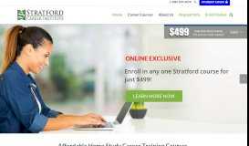 
							         Stratford Career Institute - Online Career Training Distance ...								  
							    