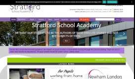 
							         Stratford School Academy: Home								  
							    