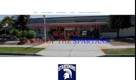 
							         Strathmore high school Home of the Spartans!								  
							    