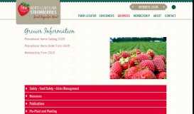 
							         Strawberry Farm and Grower Information - Safety, Pest Management								  
							    