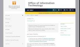 
							         Stream2 | Office of Information Technology								  
							    
