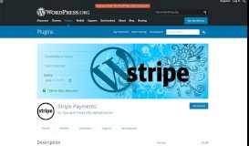 
							         Stripe Payments – WordPress plugin | WordPress.org								  
							    