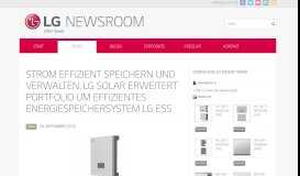 
							         Strom effizient speichern und verwalten: LG Solar ... - LG Presse-Portal								  
							    