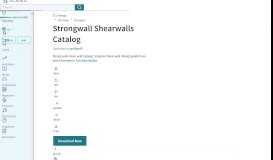 
							         Strongwall Shearwalls Catalog | Screw | Framing (Construction) - Scribd								  
							    