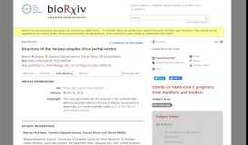 
							         Structure of the herpes-simplex virus portal-vertex | bioRxiv								  
							    