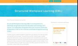 
							         Structured Workplace Learning (SWL) - BGKLLEN								  
							    