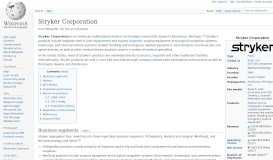 
							         Stryker Corporation - Wikipedia								  
							    