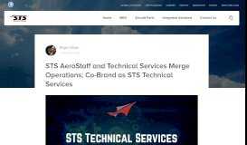 
							         STS AeroStaff and Technical Services Merge ... - STS Aviation Group								  
							    