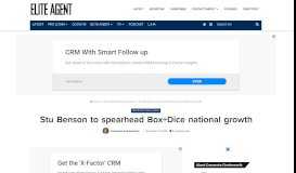 
							         Stu Benson to spearhead Box+Dice national growth - Elite Agent								  
							    