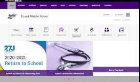 
							         Stuart Middle School / Homepage - 27J Schools								  
							    