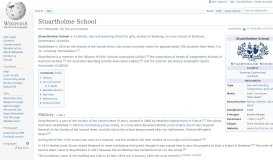
							         Stuartholme School - Wikipedia								  
							    