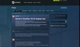 
							         Stuck In Chamber 18 of chapter one :: Portal General Discussions								  
							    