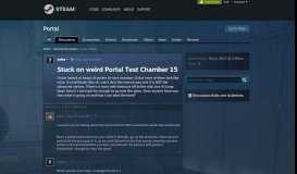 
							         Stuck on weird Portal Test Chamber 15 :: Portal General Discussions								  
							    