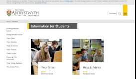 
							         Student - Aberystwyth University								  
							    