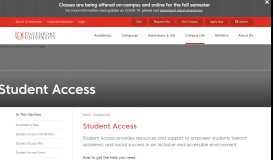 
							         Student Access | Davenport University								  
							    