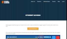 
							         Student Access - Legends of Learning								  
							    