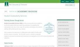 
							         Student Accessibility Services | Center for Academic Success | The ...								  
							    
