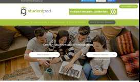 
							         Student Accommodation and Housing Search ~ Studentpad								  
							    