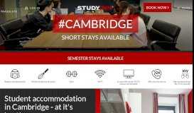 
							         Student Accommodation Cambridge | Study Inn								  
							    