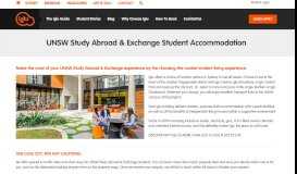 
							         Student Accommodation for UNSW Study Abroad & Exchange Students								  
							    