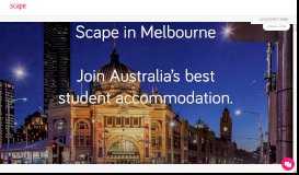 
							         Student Accommodation in Melbourne | Scape Australia								  
							    