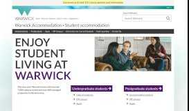 
							         Student Accommodation - University of Warwick								  
							    