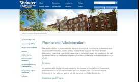 
							         Student Account and Monthly Statements | Webster University								  
							    