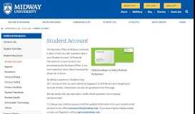 
							         Student Account – Midway University								  
							    