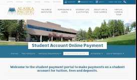 
							         Student Account Online Payment – Alaska Pacific University								  
							    