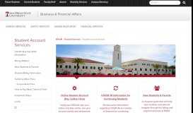
							         Student Account Services | Financial Services | BFA | SDSU								  
							    