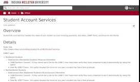 
							         Student Account Services - Indiana Wesleyan University Support ...								  
							    