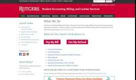 
							         Student Accounting, Billing, and Cashier Services |								  
							    