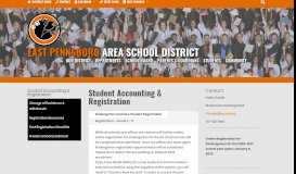 
							         Student Accounting & Registration | East Pennsboro School ...								  
							    