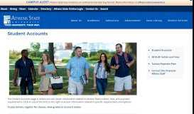 
							         Student Accounts – Athens State University								  
							    