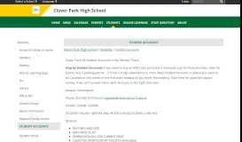 
							         Student Accounts - Clover Park High School								  
							    