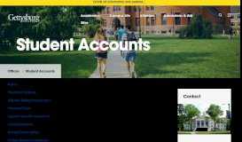 
							         Student Accounts - Gettysburg College								  
							    