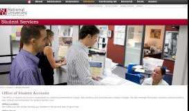 
							         Student Accounts | National University of Health Sciences								  
							    
