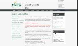 
							         Student Accounts Office | George Mason University | George Mason ...								  
							    