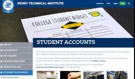 
							         Student Accounts - Perry Technical Institute								  
							    
