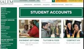 
							         Student Accounts | Salem Community College								  
							    