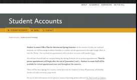 
							         Student Accounts – St. Olaf College								  
							    