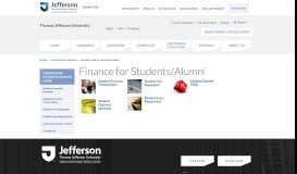 
							         Student Accounts Student Accounts at ... - Thomas Jefferson University								  
							    