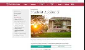 
							         Student Accounts - Westmont College								  
							    