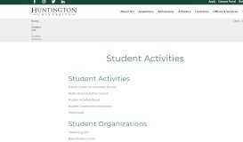 
							         Student Activities | Huntington University, a Christian college of the ...								  
							    
