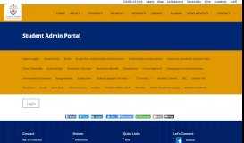 
							         Student Admin Portal | University of Venda								  
							    
