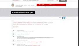 
							         Student Administration System - UWI Mona Campus - The ...								  
							    