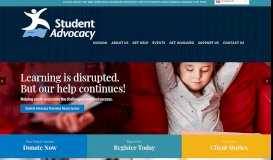 
							         Student Advocacy | Ensure an education. Enhance a life.								  
							    